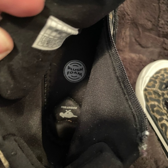 Rocket Dog Plush Foam Leopard Print Zip Up High Tops Sz 7.5 - Picture 12 of 16